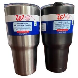 2x Stainless Steel Insulation Vacuum-Seal Tumbler Double Wall Travel Mug 30oz